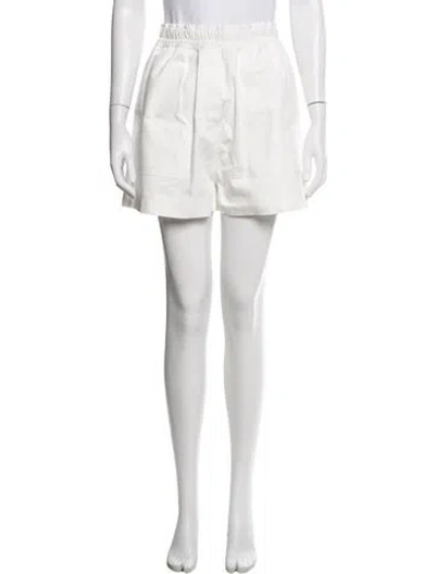 Pre-owned Lee Mathews Mini Shorts In White