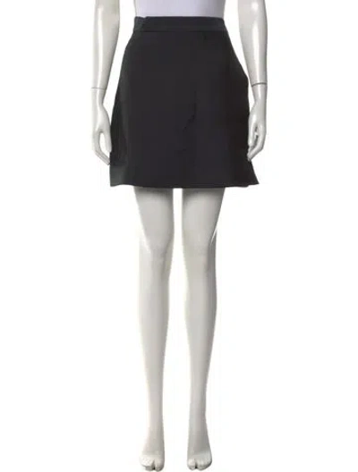 Pre-owned Lee Mathews Mini Skirt In Black