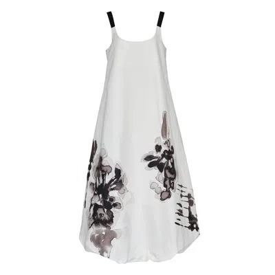 Lee Mathews Morgan Maxi Dress In White
