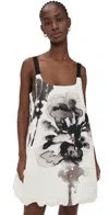 Lee Mathews Morgan Mini Dress In White