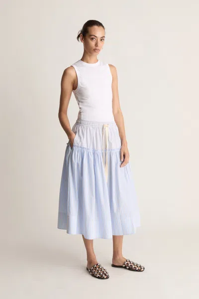 Lee Mathews Morris Skirt In Blue