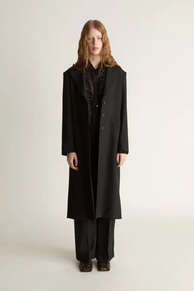 Lee Mathews Mortimer Coat In Black