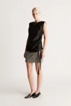 Lee Mathews Mortimer Mini Skirt In Oyster
