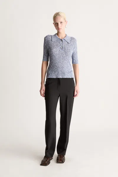 Lee Mathews Mortimer Tailored Pant In Black