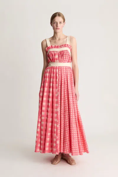 Lee Mathews Nina Maxi Dress In Pink