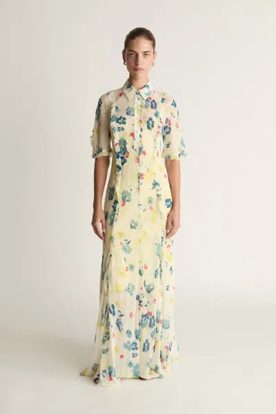 Lee Mathews Olivia Dress In Yellow