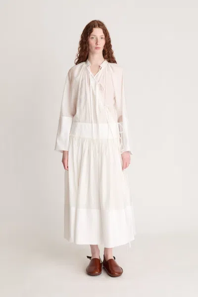 Lee Mathews Ondine Wrap Dress In Brown