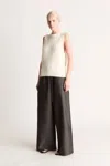 Lee Mathews Penny Pant In Liquorice