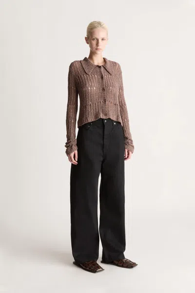 Lee Mathews Polly Cardigan In Brush