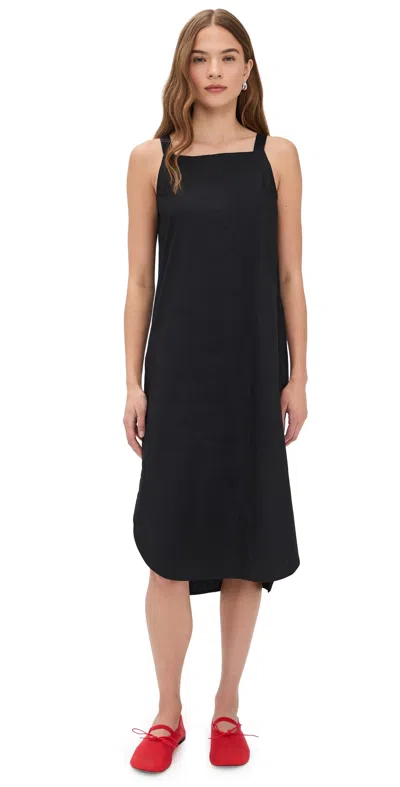 Lee Mathews Lm Poplin Cami Dress In Black