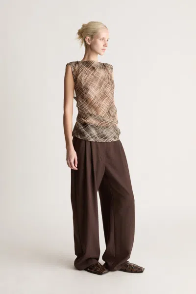 Lee Mathews Posie Top In Chocolate
