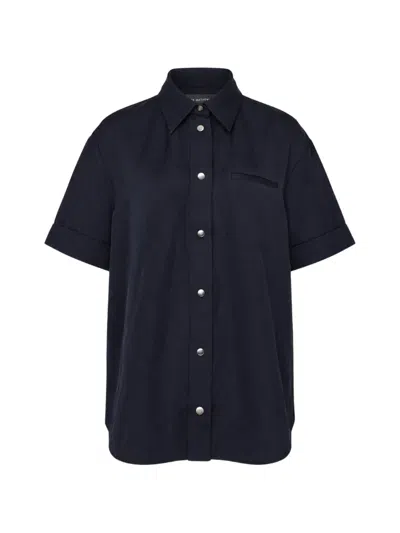 Lee Mathews Powell Short-sleeve Shirt In Blue