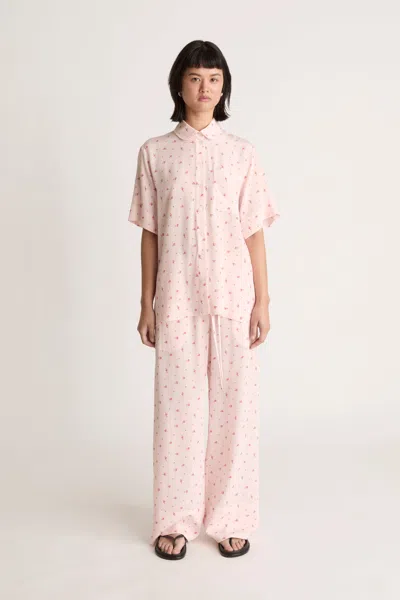 Lee Mathews Prim Ss Shirt In Pink