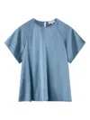 Lee Mathews Raglan-sleeve Top In Blue