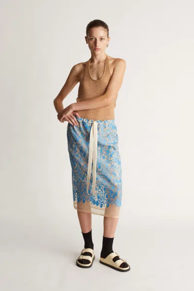 Lee Mathews Rayne Skirt In Lapis