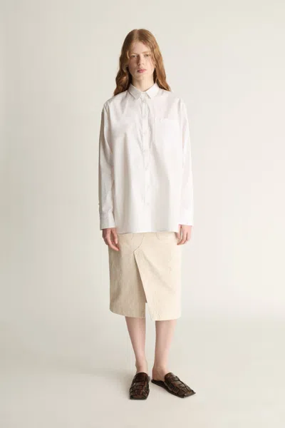 Lee Mathews Rennie Ls Shirt In White