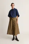 Lee Mathews Rennie Midi Skirt In Green