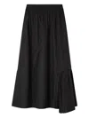 Lee Mathews Ruffled Panelled Skirt In Black