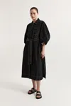 Lee Mathews Sandy Ss Dress In Black