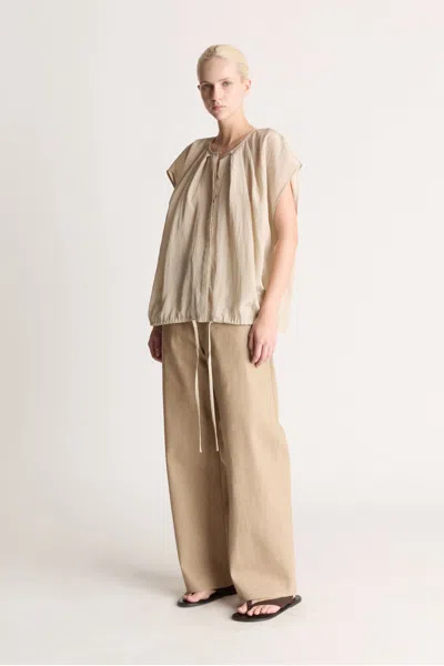 Lee Mathews Sandy Top In Beige