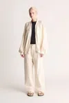 Lee Mathews Simone Jacket In Chalk