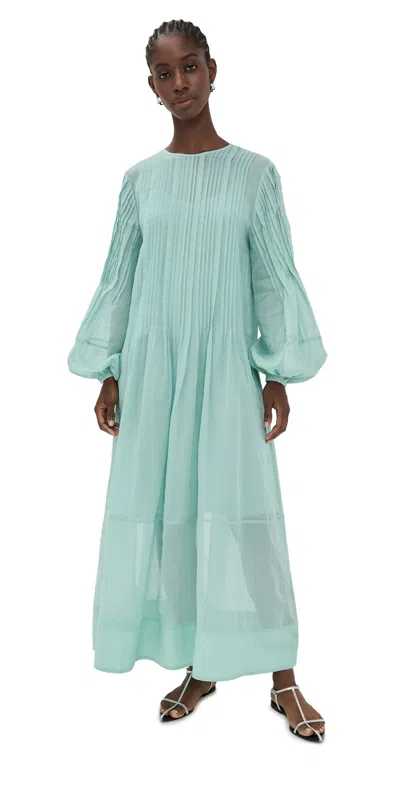Lee Mathews Skye Maxi Dress Sage In Green