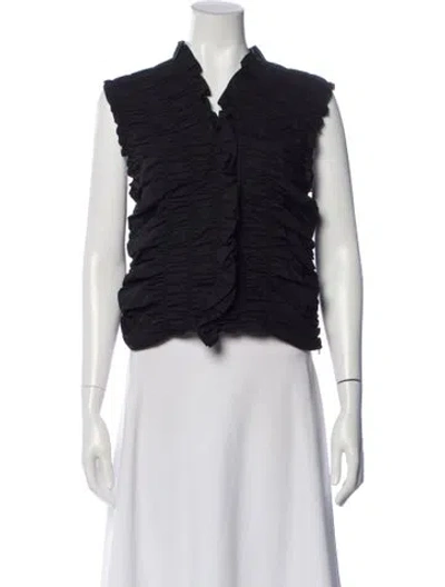 Pre-owned Lee Mathews Sleeveless Top In Black