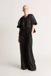 Lee Mathews Sofi Blouse In Black