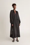 Lee Mathews Soma Maxi Tunic In Black