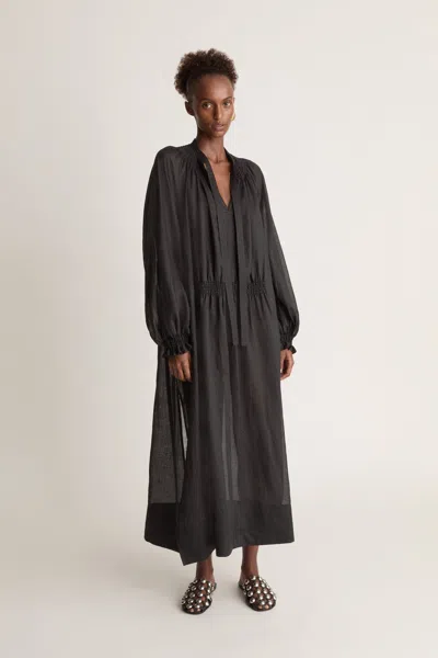 Lee Mathews Soma Maxi Tunic In Black