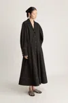 Lee Mathews Spencer Ls Shirt Dress In Black