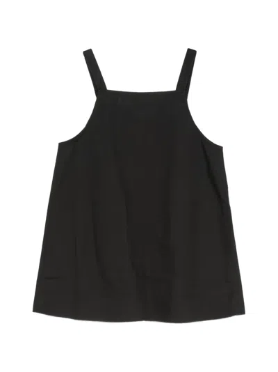 Lee Mathews Square-neck Top In Black