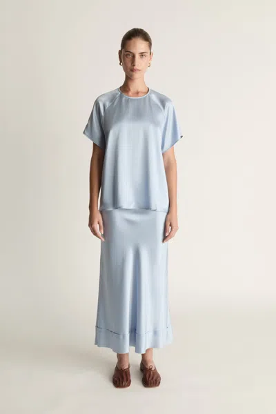 Lee Mathews Stella Raglan Tee In Blue