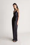 Lee Mathews Stella Silk Satin Cami In Midnight