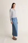 Lee Mathews Stella Silk Satin Skirt