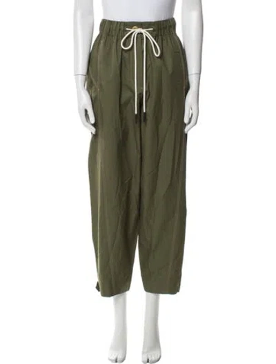 Pre-owned Lee Mathews Straight Leg Pants In Green