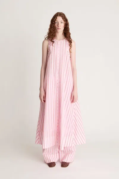 Lee Mathews Tabi Sleeveless Dress In Pink