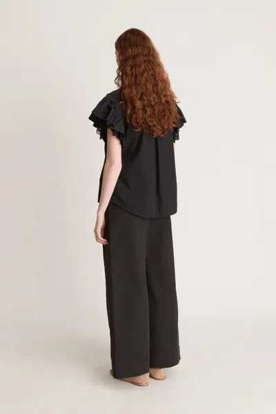 Lee Mathews Tari Top In Black