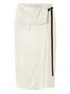 Lee Mathews Textured Belted Skirt In Neutral