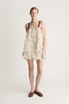 Lee Mathews Tia Ruffle Dress In White