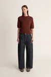 Lee Mathews Tilda Tee In Burgundy