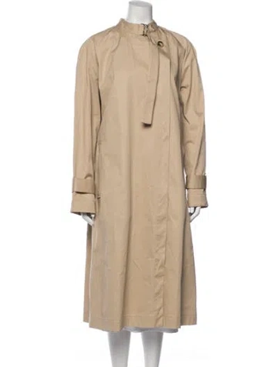 Pre-owned Lee Mathews Trench Coat W/ Tags In Neutral