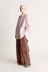 Lee Mathews Tucker Shirt In Red Stripe