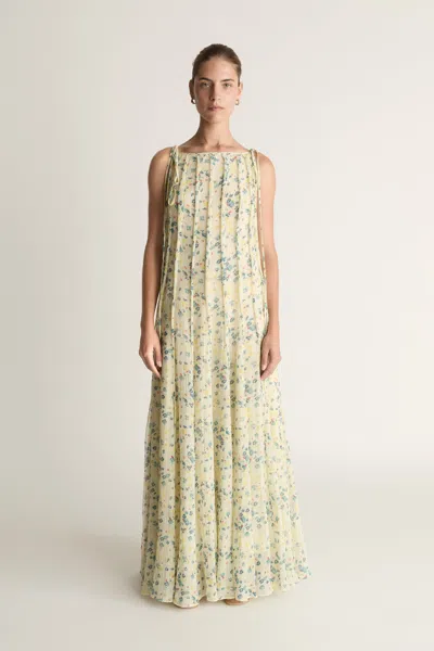 Lee Mathews Valentin Ruffle Dress In Pink