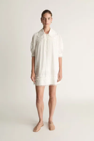 Lee Mathews Victoria Mini Dress In Brown