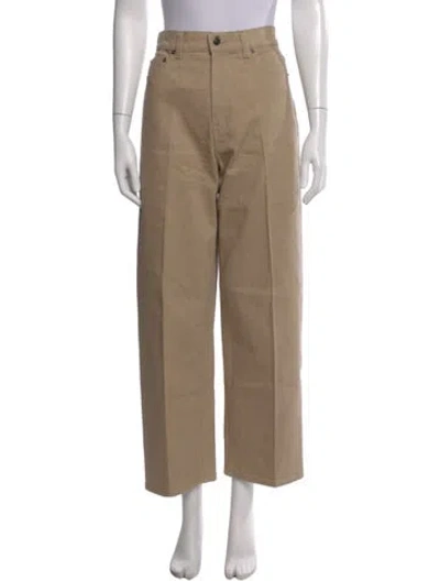 Pre-owned Lee Mathews Wide Leg Pants In Brown
