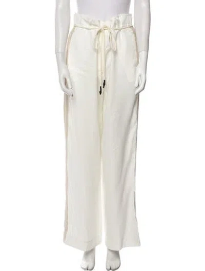 Pre-owned Lee Mathews Wide Leg Pants In Neutral