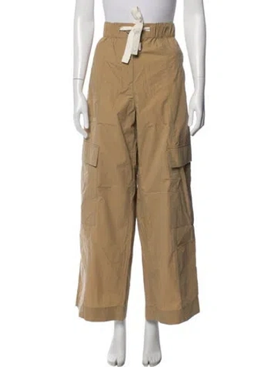 Pre-owned Lee Mathews Wide Leg Pants In Neutral