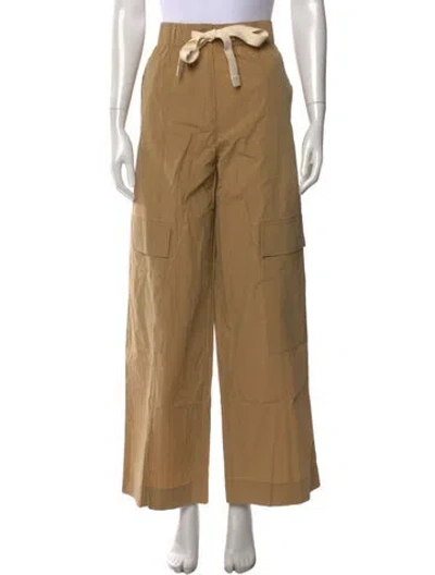 Pre-owned Lee Mathews Wide Leg Pants In Neutral