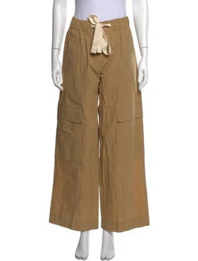 Pre-owned Lee Mathews Wide Leg Pants In Neutrals